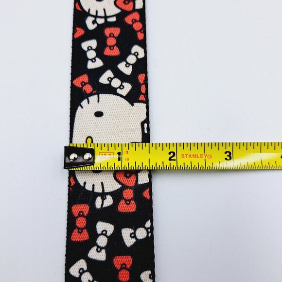 Rare Buckle-Down Seatbelt Sanrio Hello Kitty Bows Women’s Black Adjustable Belt - Picture 8 of 10